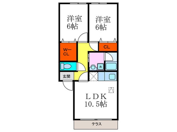 ヴィルヌ－ブ今里の物件間取画像